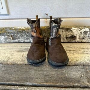 Faded Glory | Baby Camo & Brown Cowboy Boots